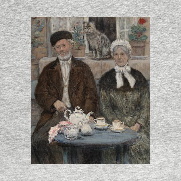 Afternoon Tea by Jean-Francois Raffaelli by Classic Art Stall